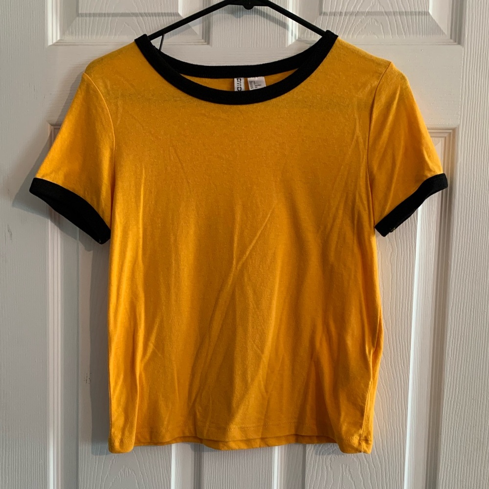 H&M Divided Yellow Tee